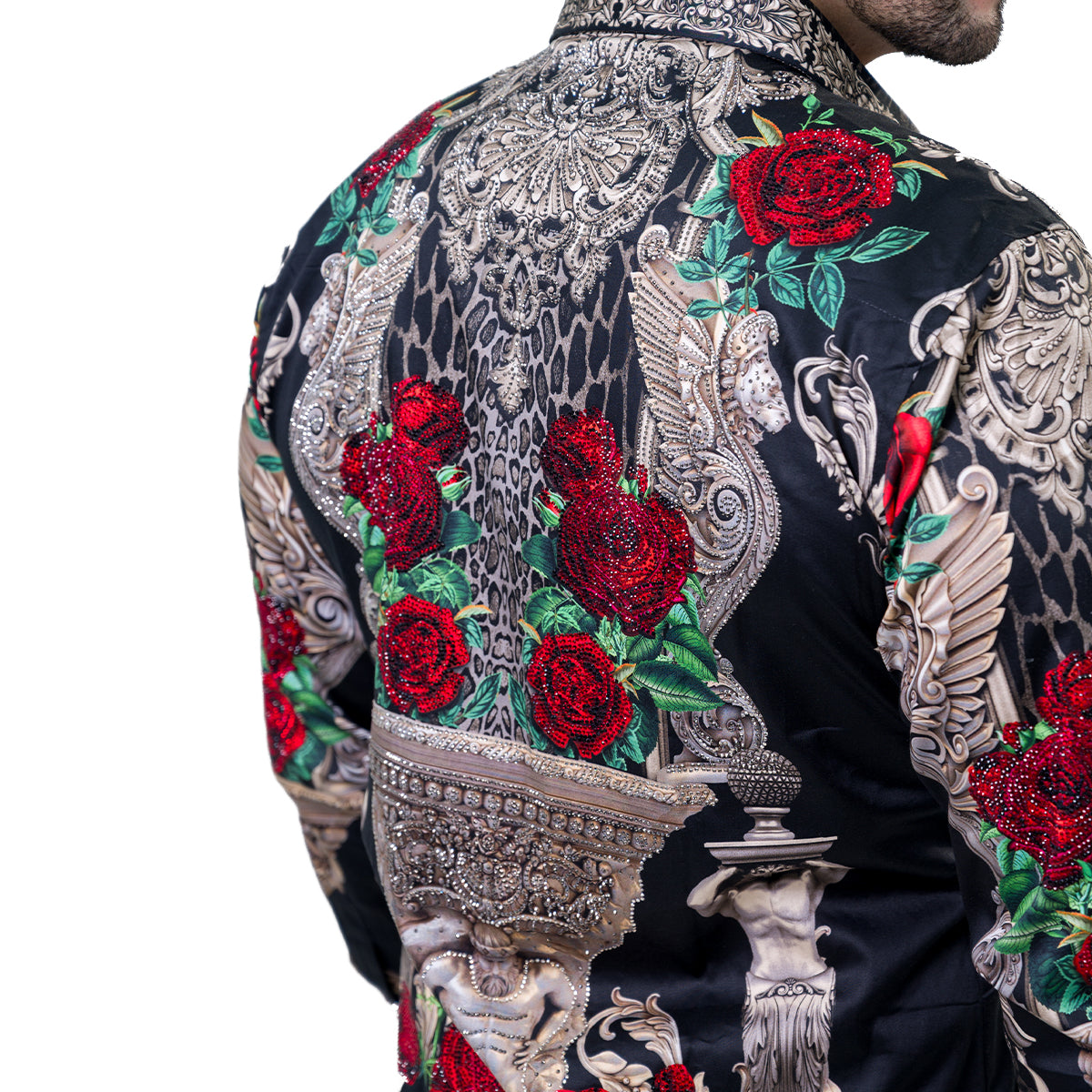 CAMISA MANGA LARGA BARABAS 3SPR418BLKSIL