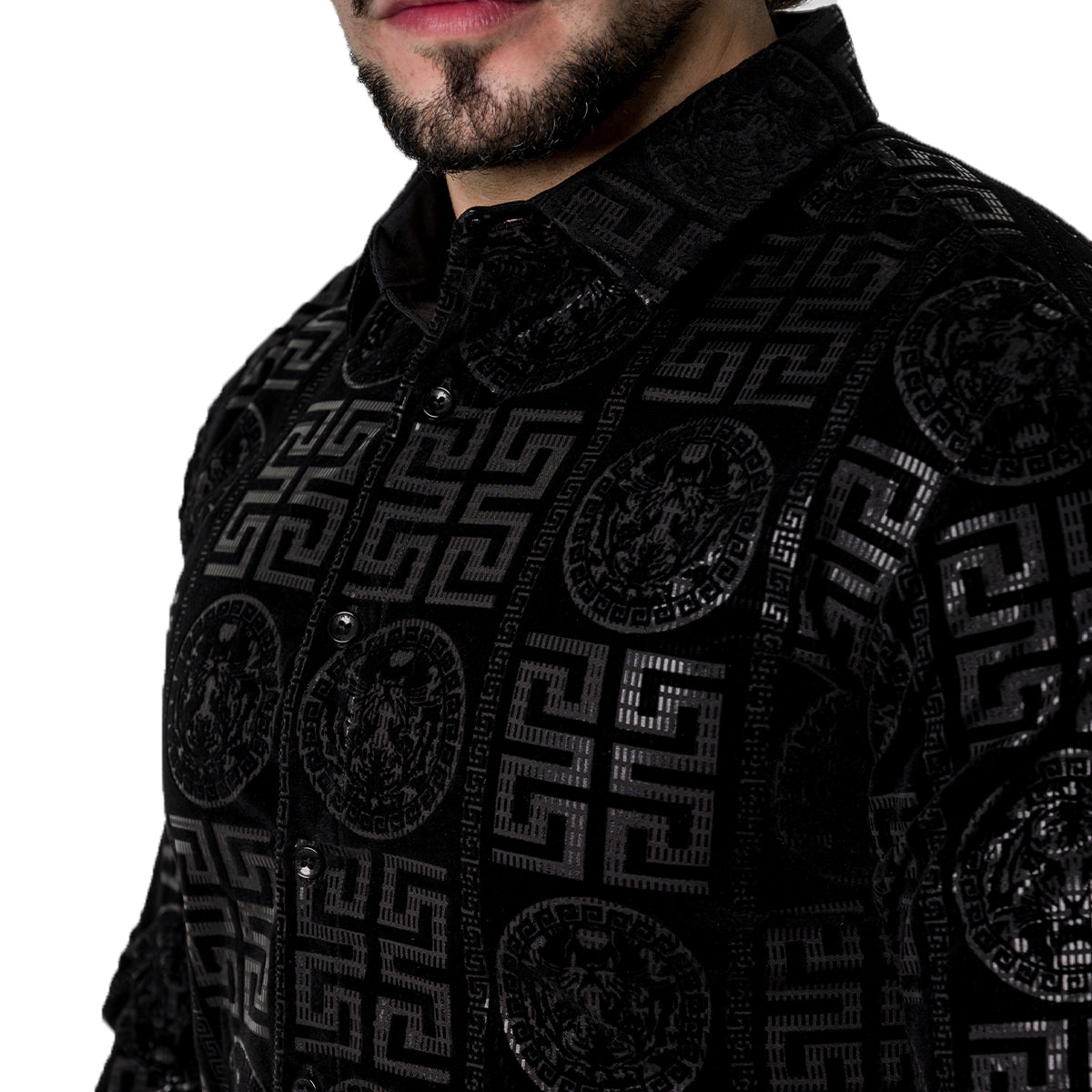 CAMISA PAVINI MANGA LARGA PVLS18109BLACK