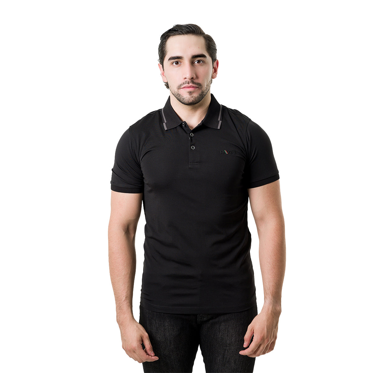 PLAYERA PAVINI BLACK P2249BLACK