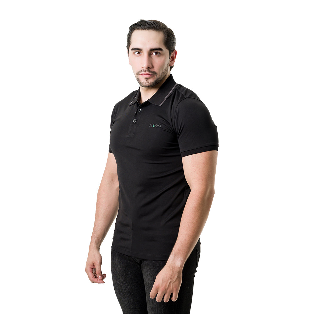 PLAYERA PAVINI BLACK P2249BLACK