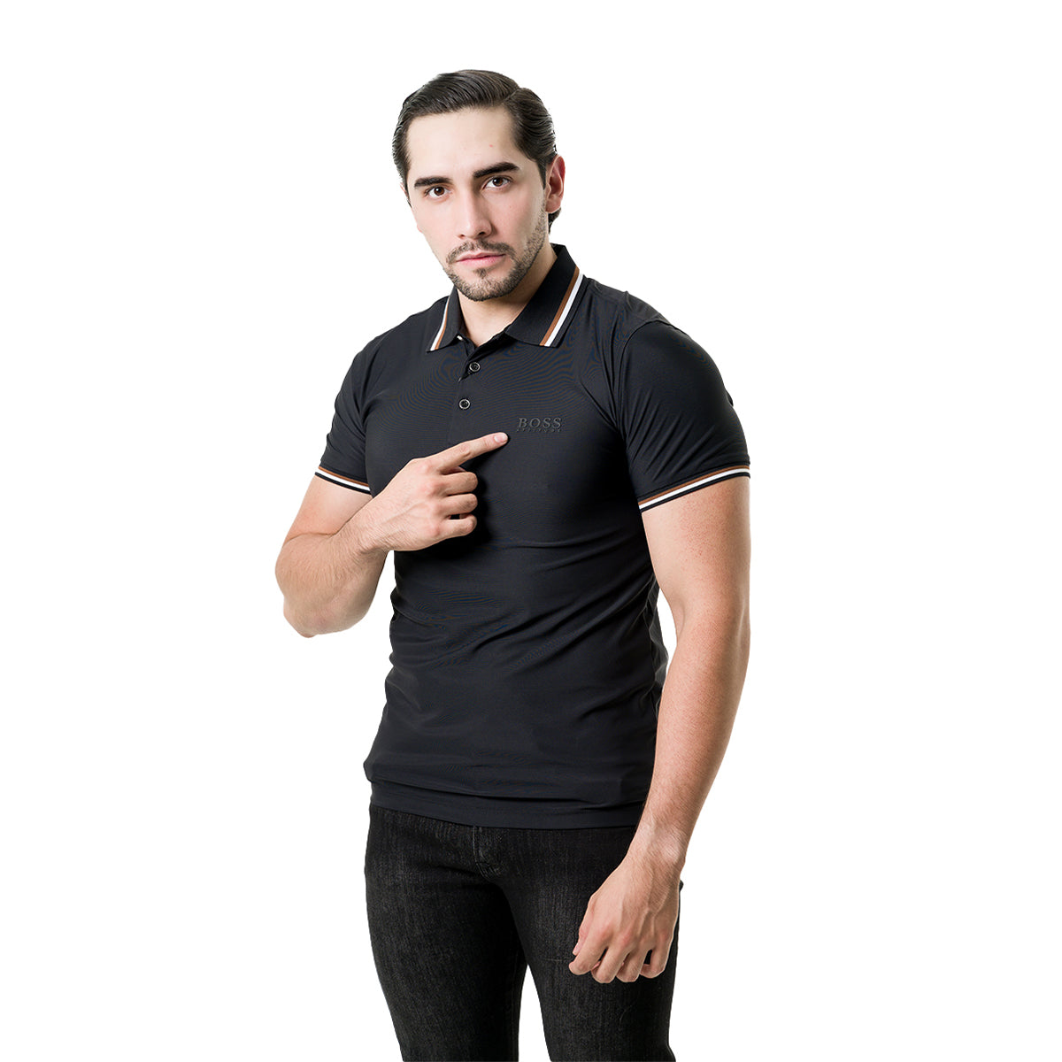 PLAYERA PAVINI BLACK P2289BLACK