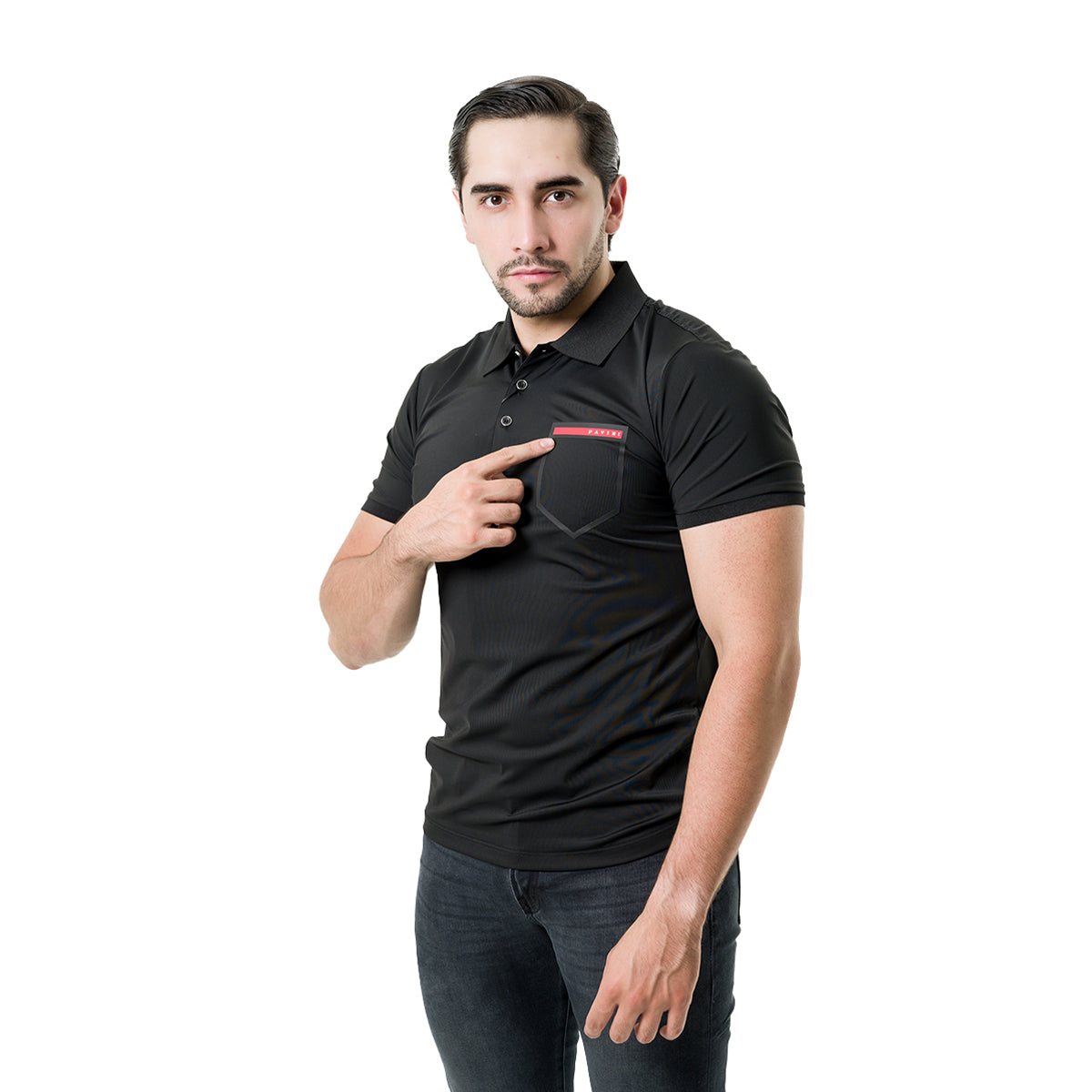 PLAYERA PAVINI BLACK P4006BLACK