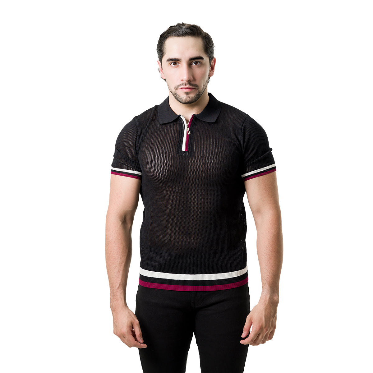 PLAYERA PAVINI BLACK G5165BLACK
