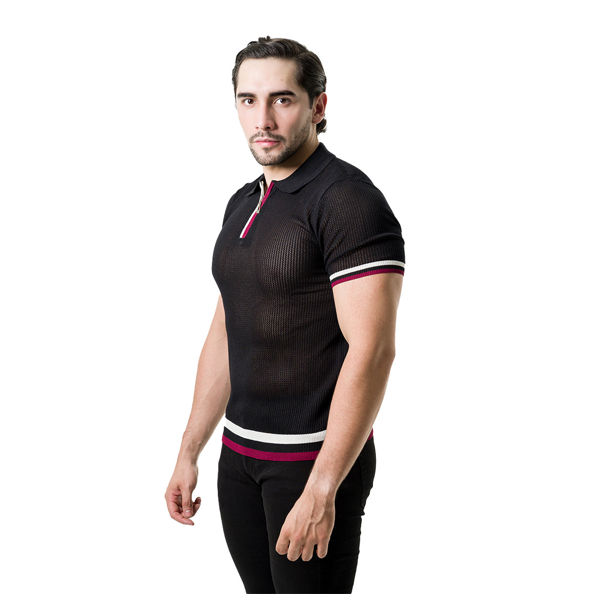 PLAYERA PAVINI BLACK G5165BLACK