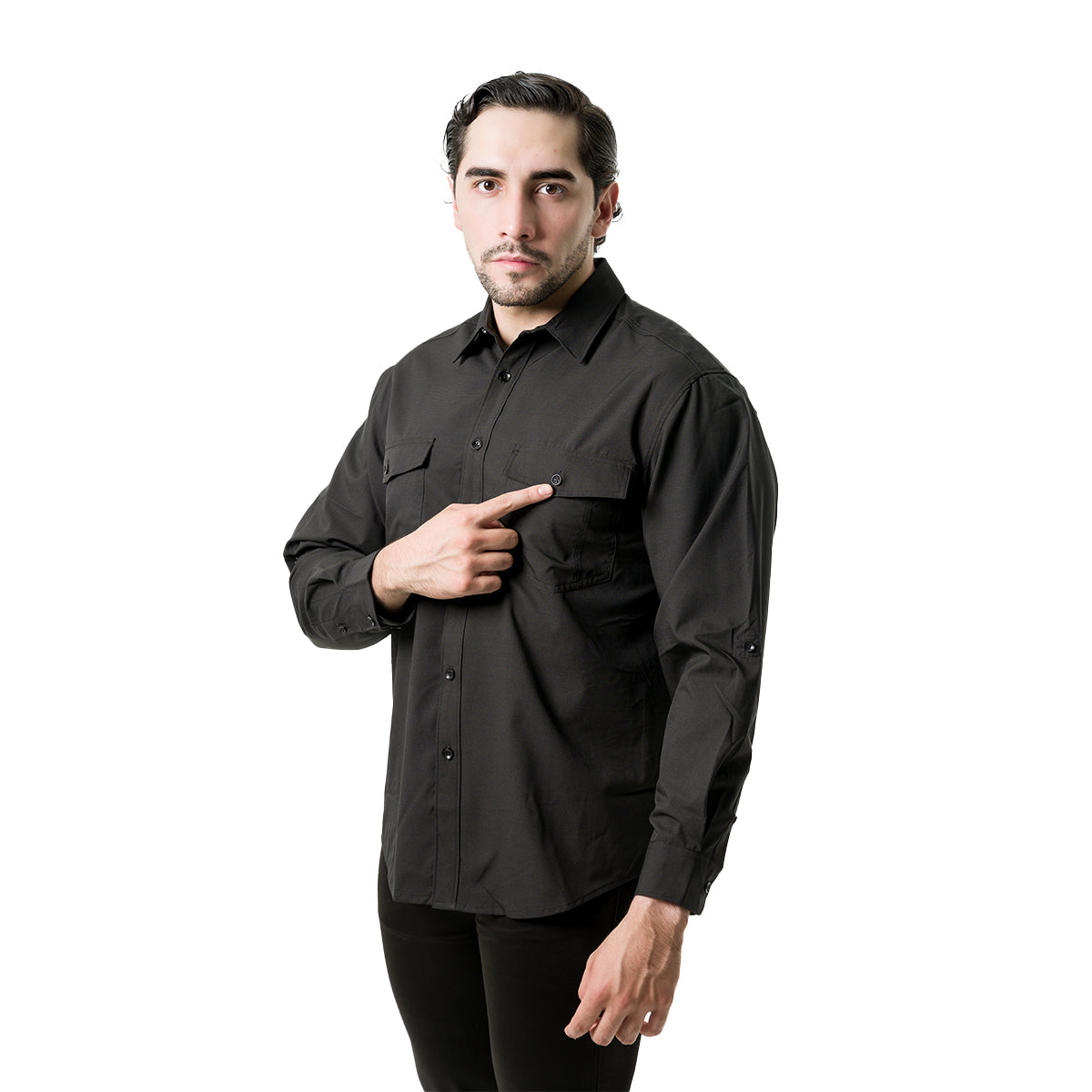 CAMISA MANGA LARGA PAVINI PVLS175BLACK