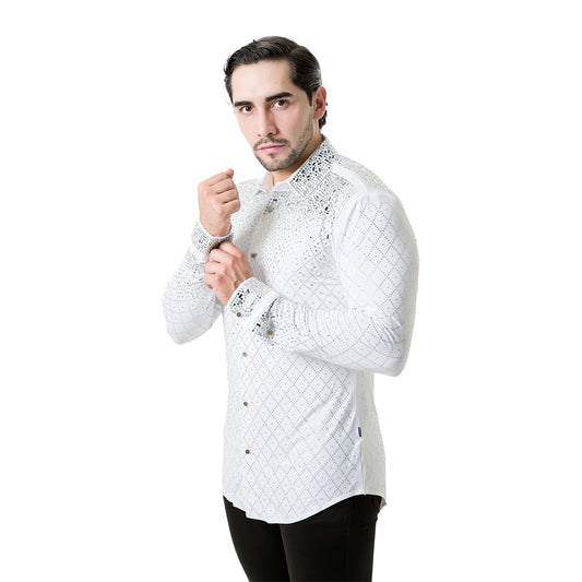 CAMISA MANGA LARGA BARABAS 5BR20WHITESILVER