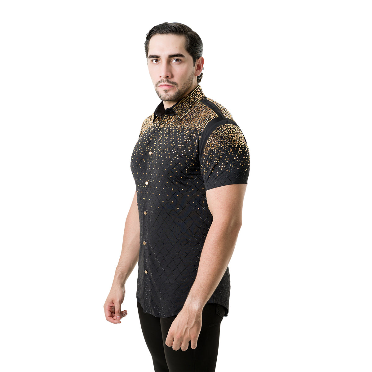 CAMISA MANGA CORTA BARABAS 5SST20BLACKGOLD