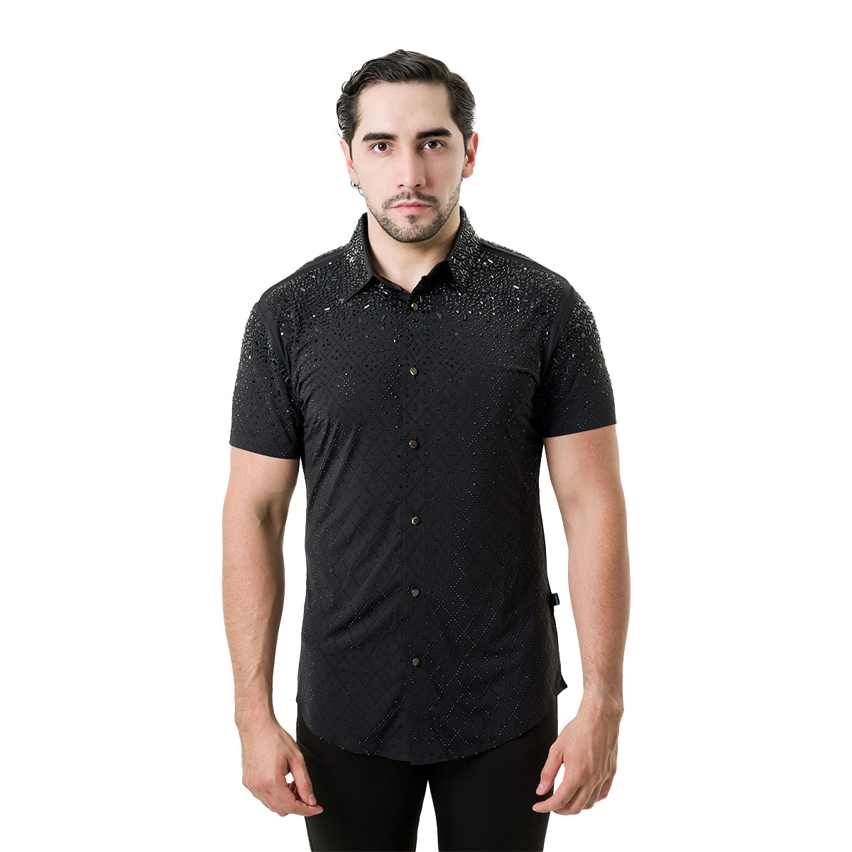 CAMISA MANGA CORTA BARABAS 5SST20BLACKBLACK