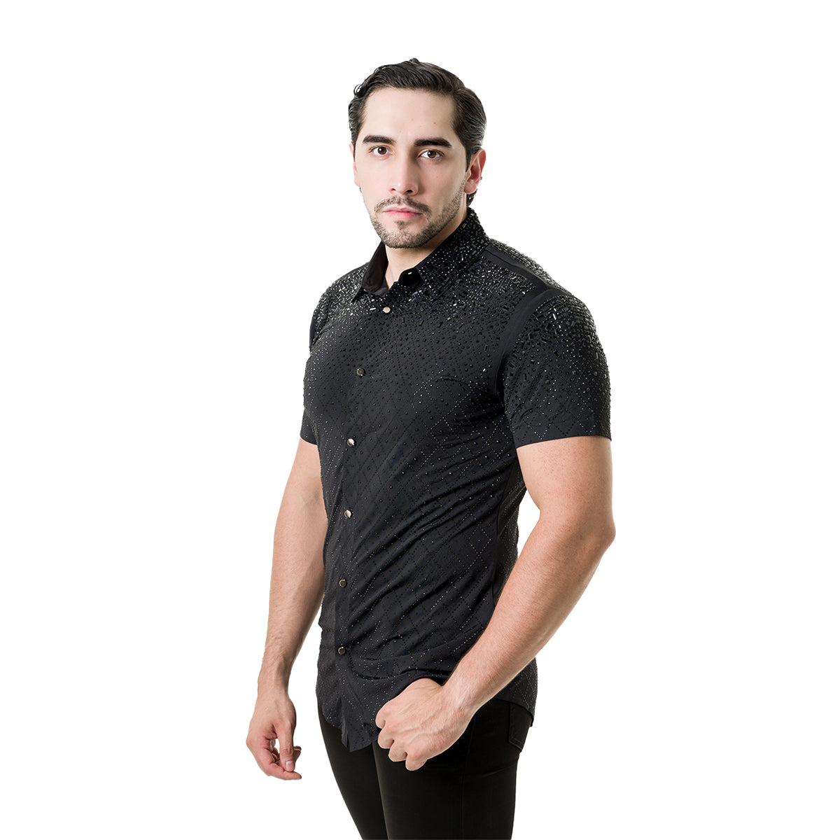 CAMISA MANGA CORTA BARABAS 5SST20BLACKBLACK