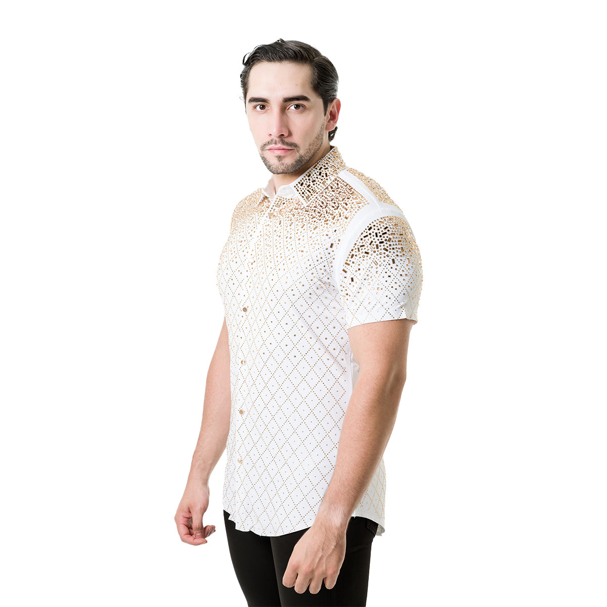 CAMISA MANGA CORTA BARABAS 5SST20WHITEGOLD