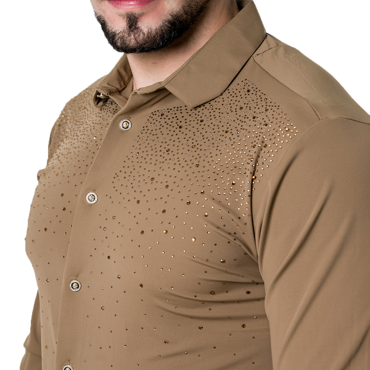 CAMISA PAVINI MANGA LARGA PVLS17003BROWN