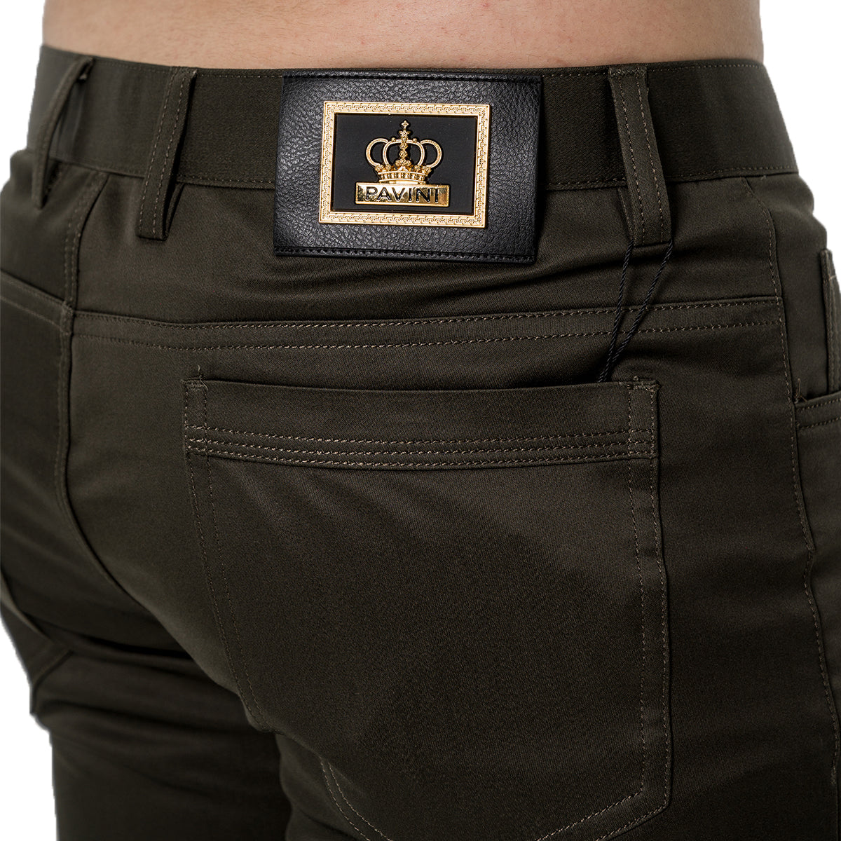 PANTALON PAVINI BLACK P9103GREEN