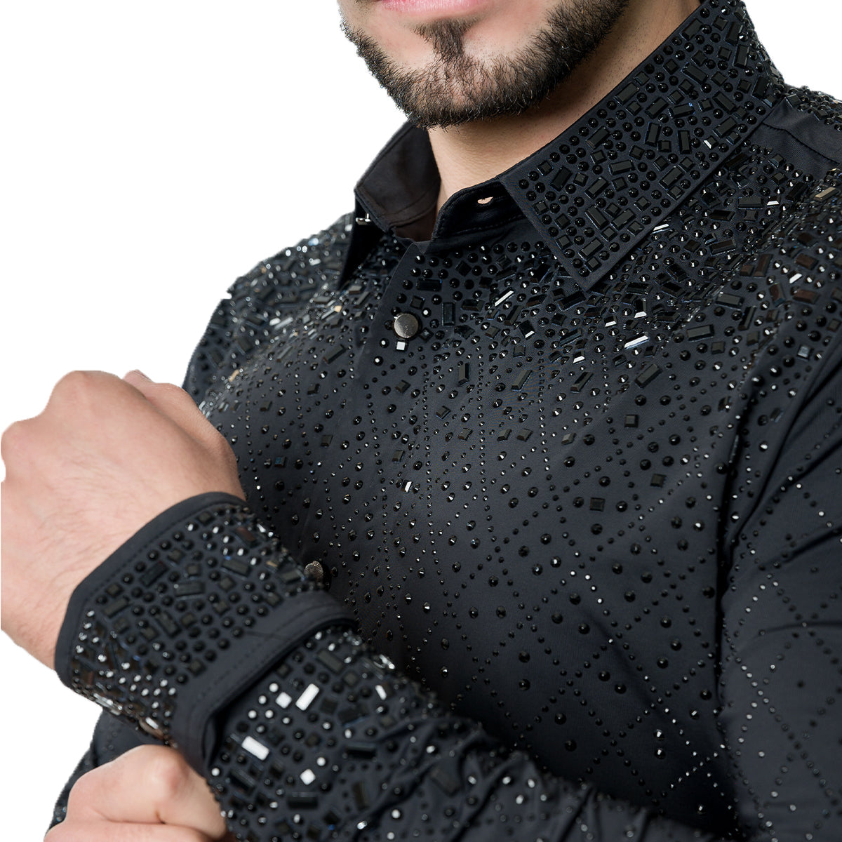 CAMISA MANGA LARGA BARABAS 5BR20BLACKBLACK