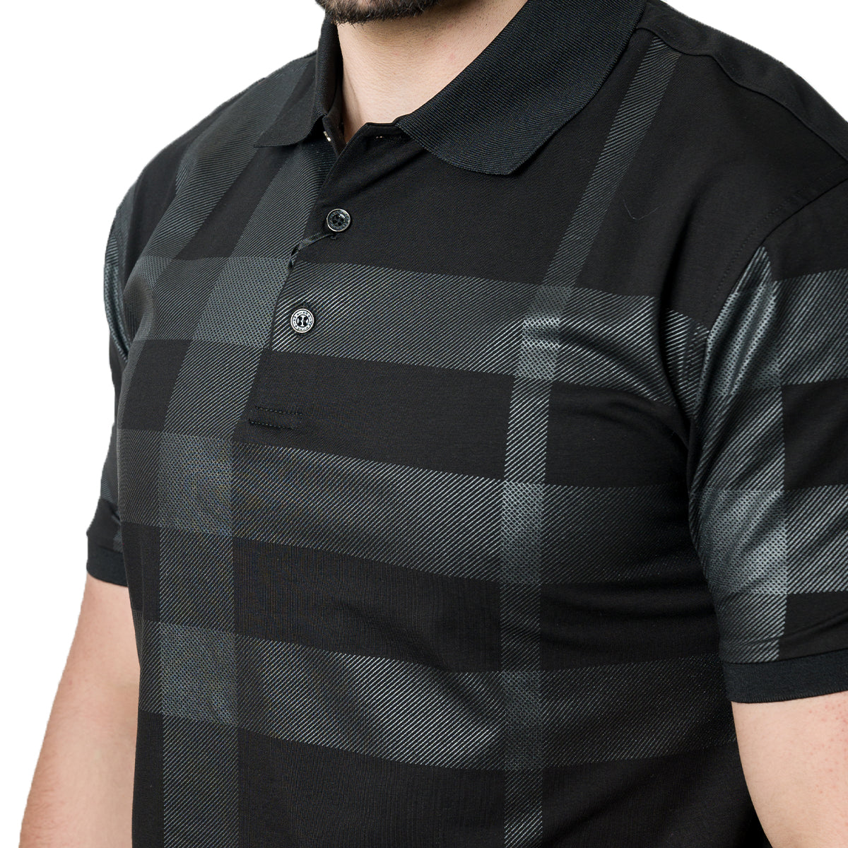 PLAYERA HUGO VALENTINO BLACK HV3525BLACK