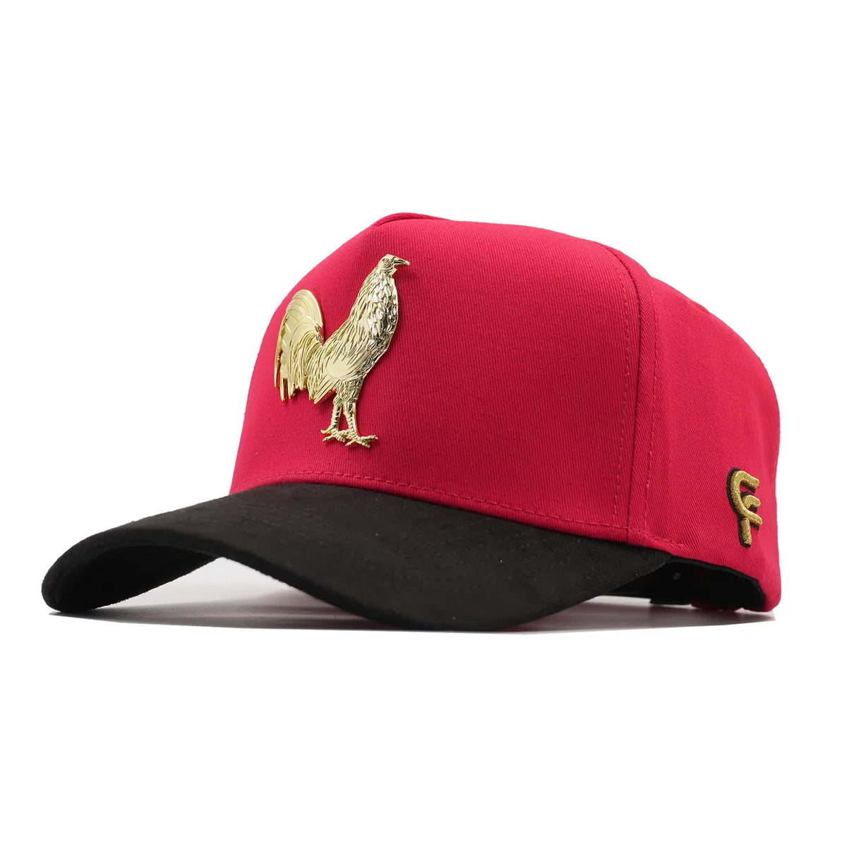 GORRA FLORENCE CAPS PUESTOS QUINCE ROJA GALLO DORADO