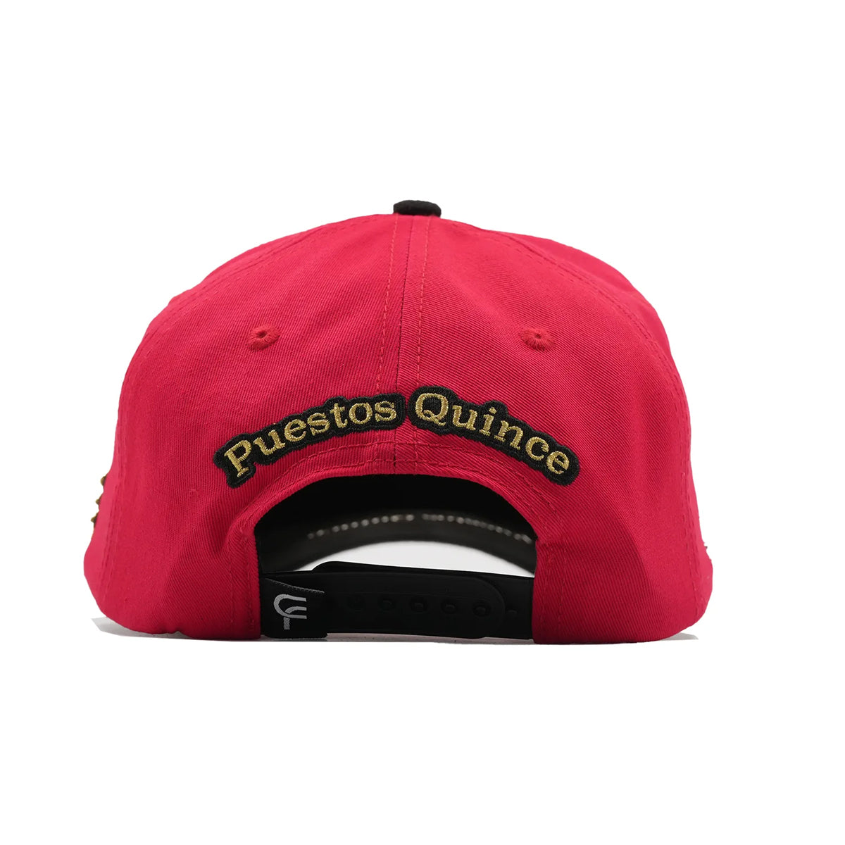 GORRA FLORENCE CAPS PUESTOS QUINCE ROJA GALLO DORADO