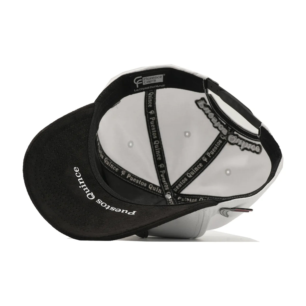 GORRA FLORENCE CAPS PUESTOS QUINCE BLANCO GALLO NEGRO