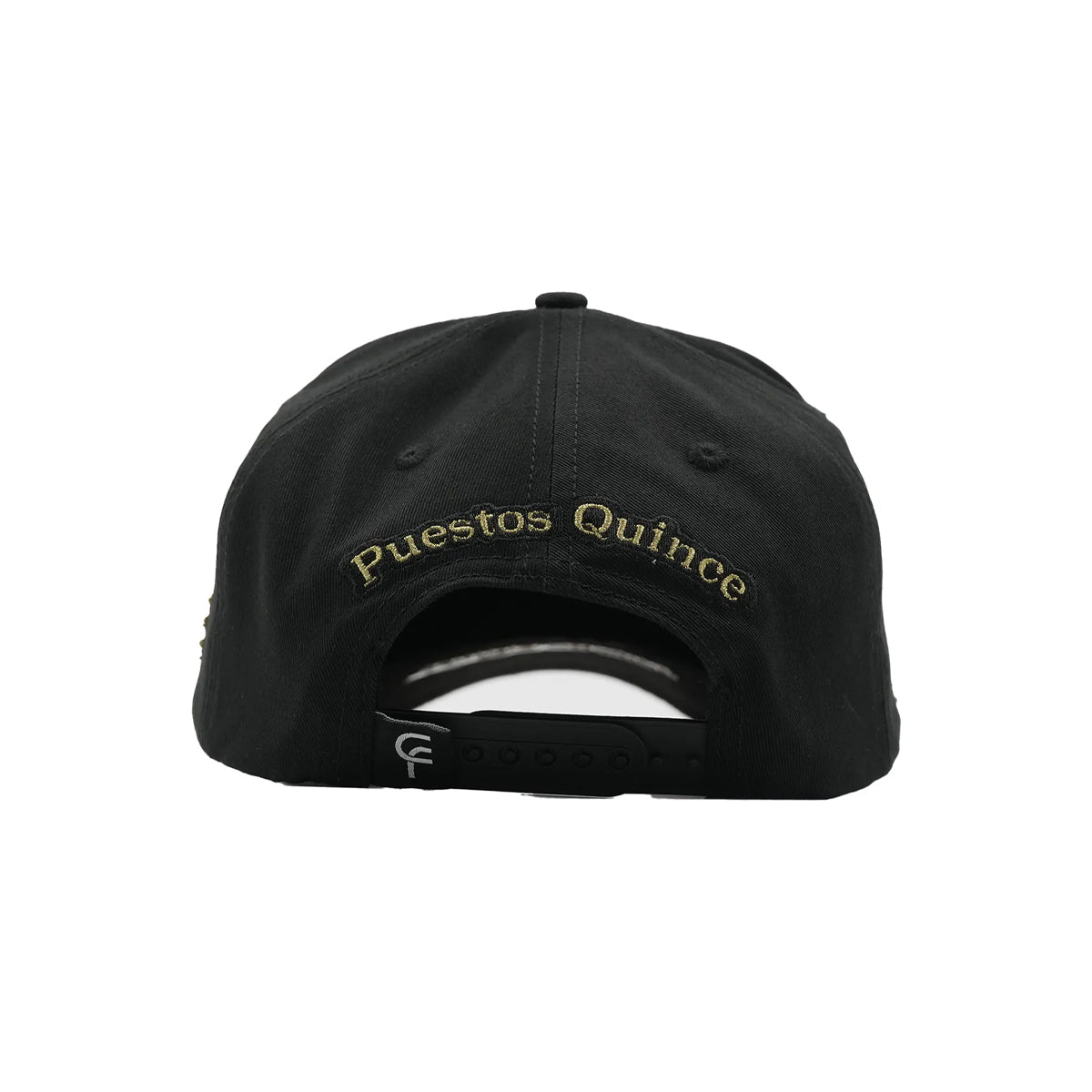 GORRA FLORENCE CAPS PUESTOS QUINCE NEGRO GALLO DORADO
