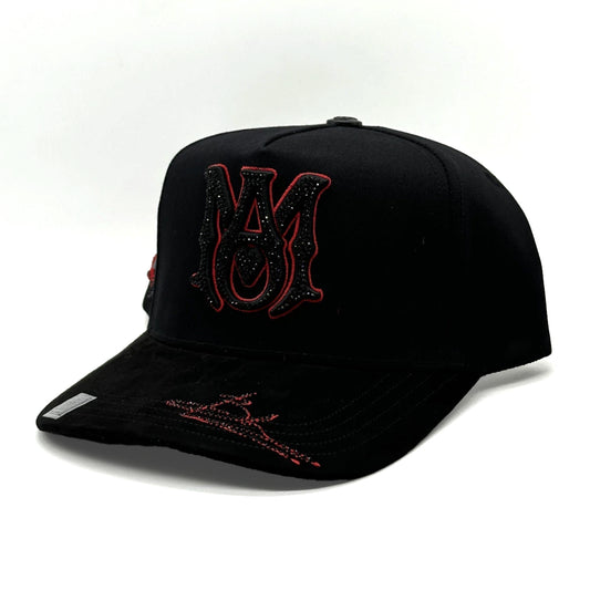 GORRA BIG BOSS SEMICURVA AMIRI RED BLACK