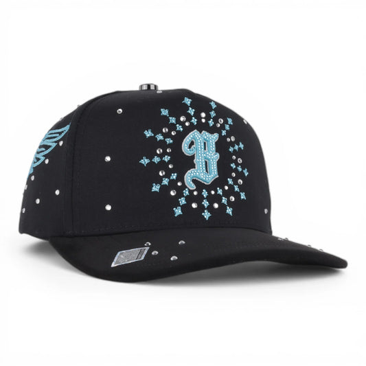 GORRA BIG BOSS B CRYSTAL BLUE BLACK