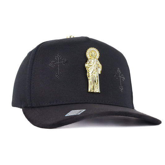 GORRA BIG BOSS SAN JUDAS PIN BLACK GOLD