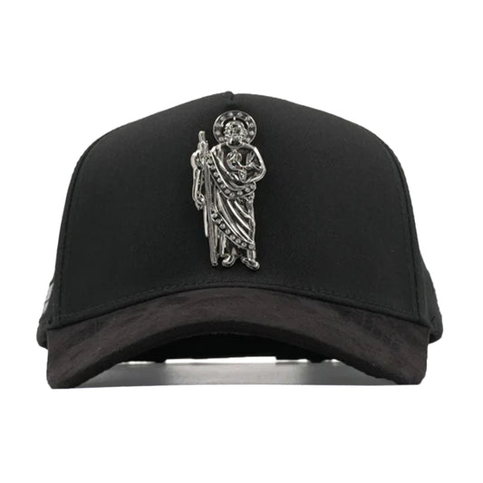 GORRA FLORENCE CAPS SAN JUDAS BLACK/SILVER