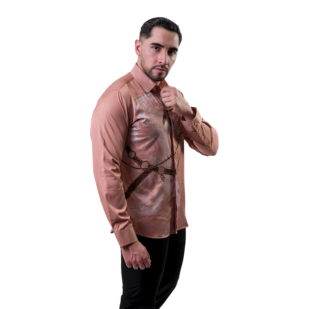 CAMISA MANGA LARGA EL BARON KHAKI ERS408KHAKI