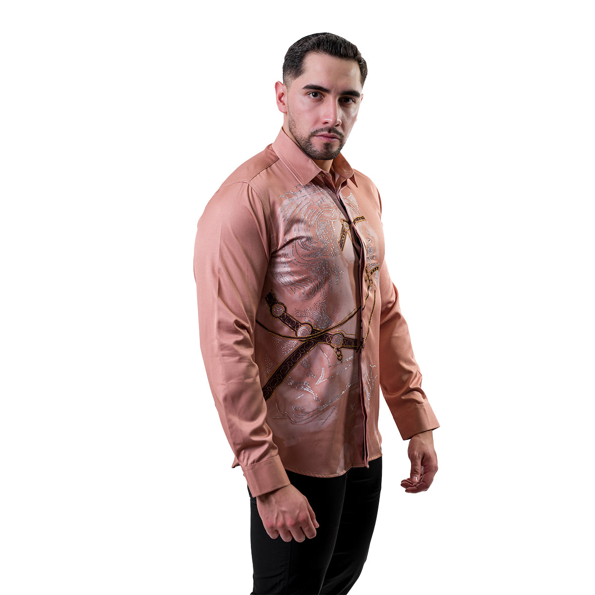 CAMISA MANGA LARGA EL BARON KHAKI ERS408KHAKI