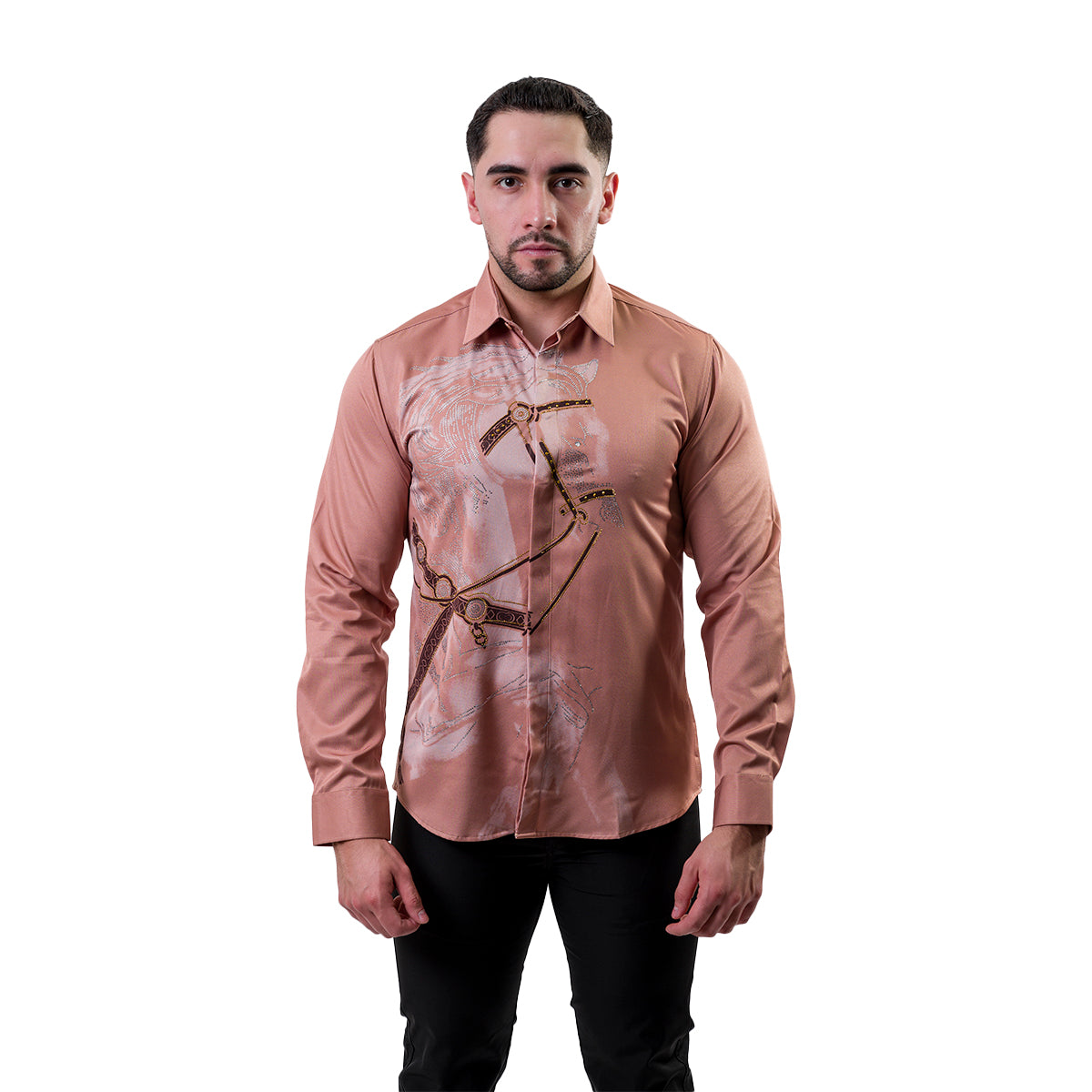 CAMISA MANGA LARGA EL BARON KHAKI ERS408KHAKI