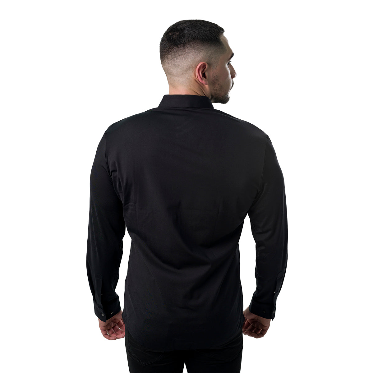CAMISA MANGA LARGA BAROCCO BLACK B349BLACKBLACK