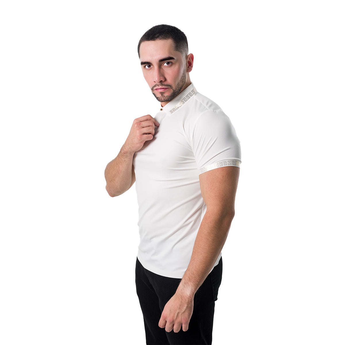 PLAYERA BAROCCO WHITE PS527WHITEGOLD