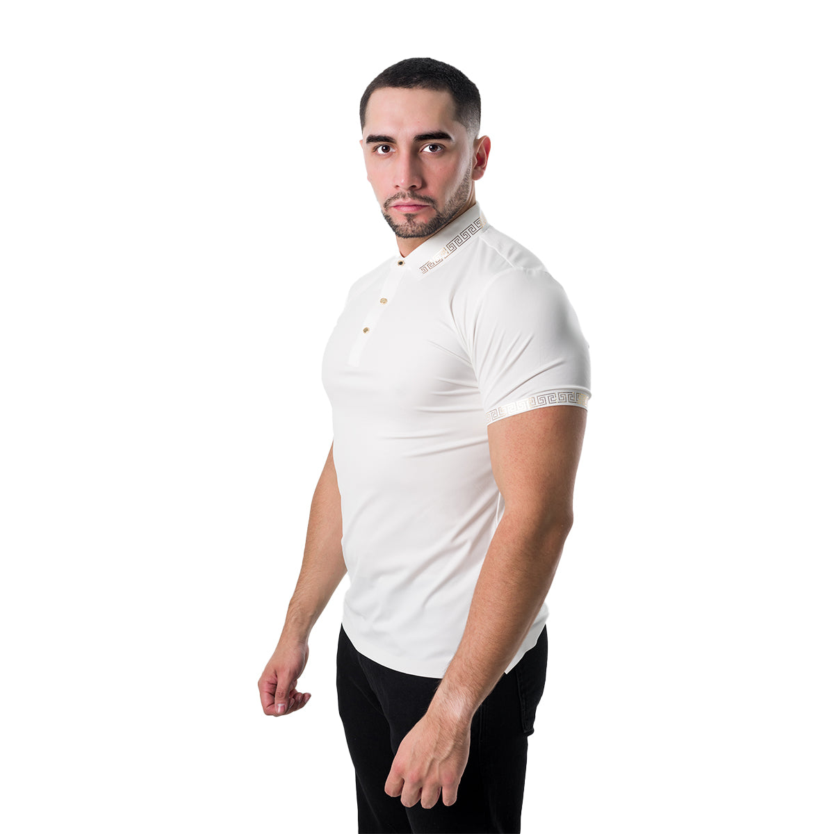 PLAYERA BAROCCO WHITE PS527WHITEGOLD