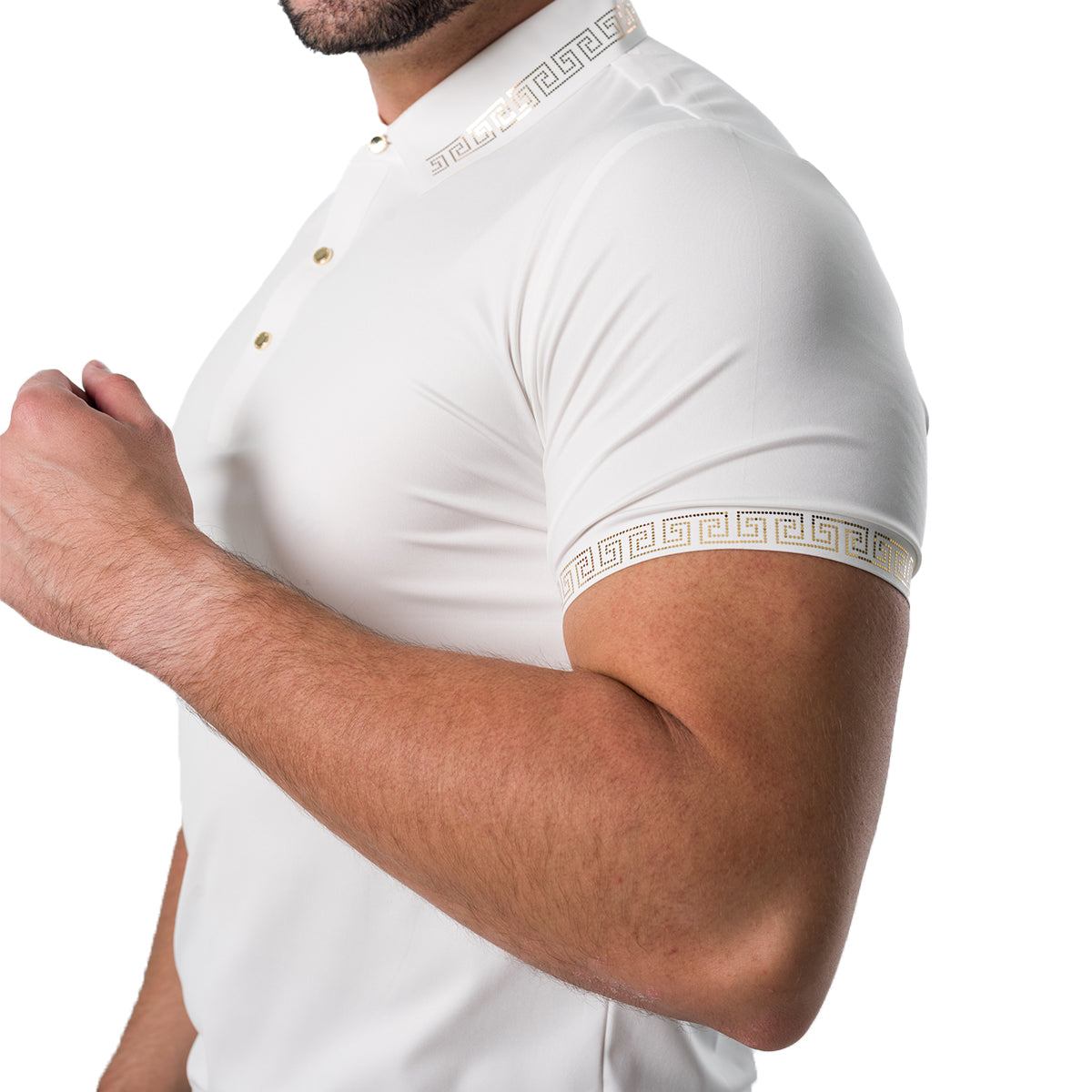 PLAYERA BAROCCO WHITE PS527WHITEGOLD