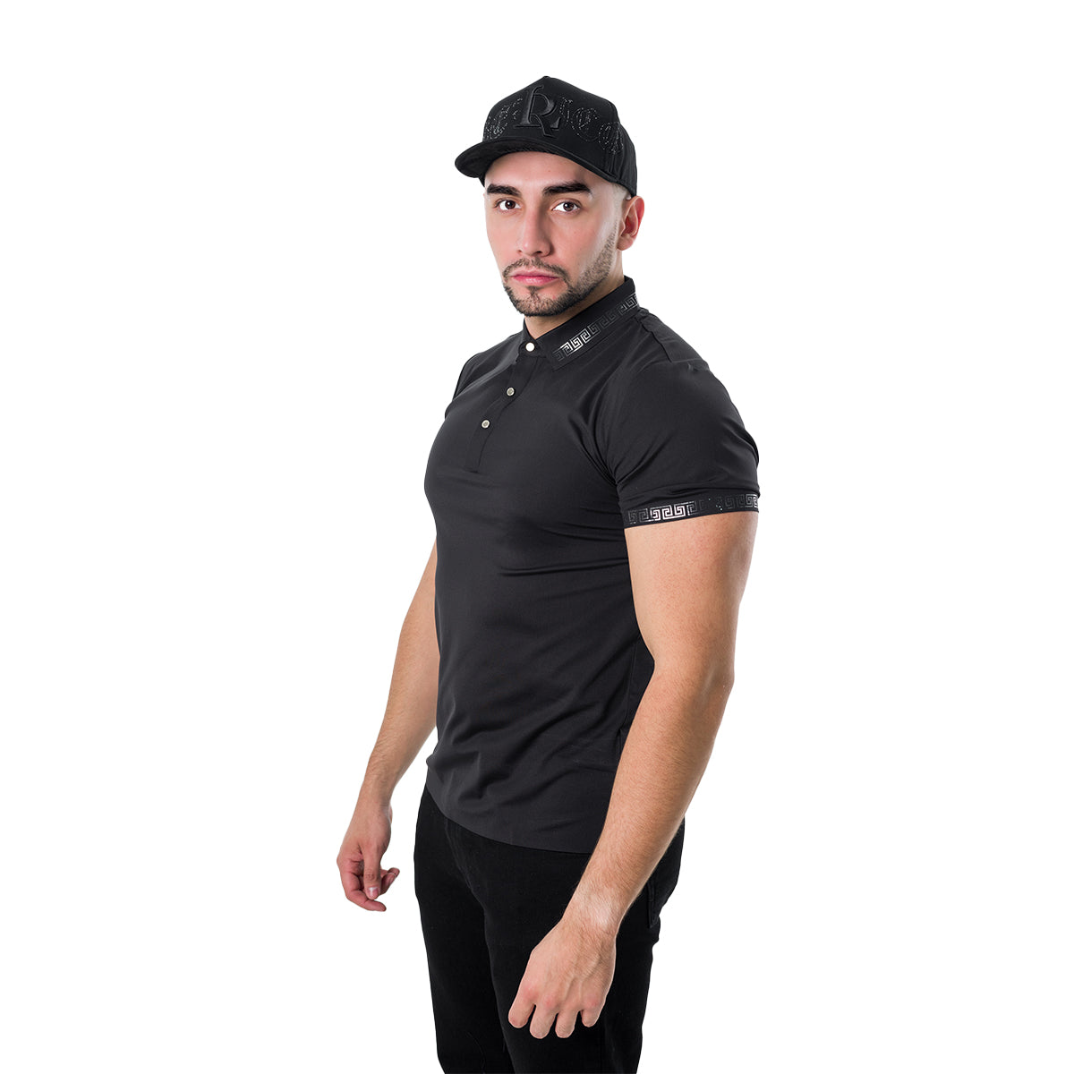 PLAYERA BAROCCO BLACK PS527BLACKSILVER