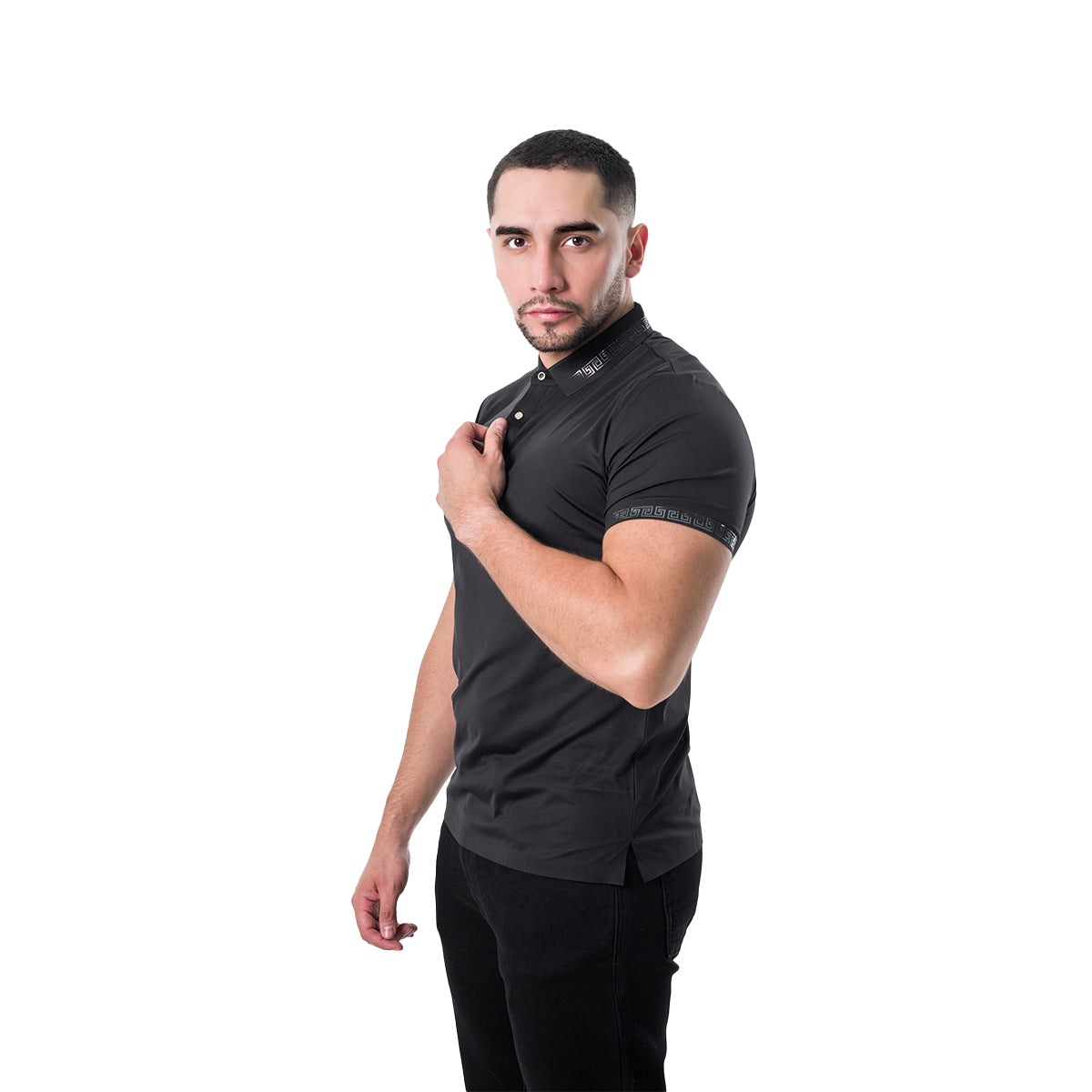 PLAYERA BAROCCO BLACK PS527BLACKSILVER
