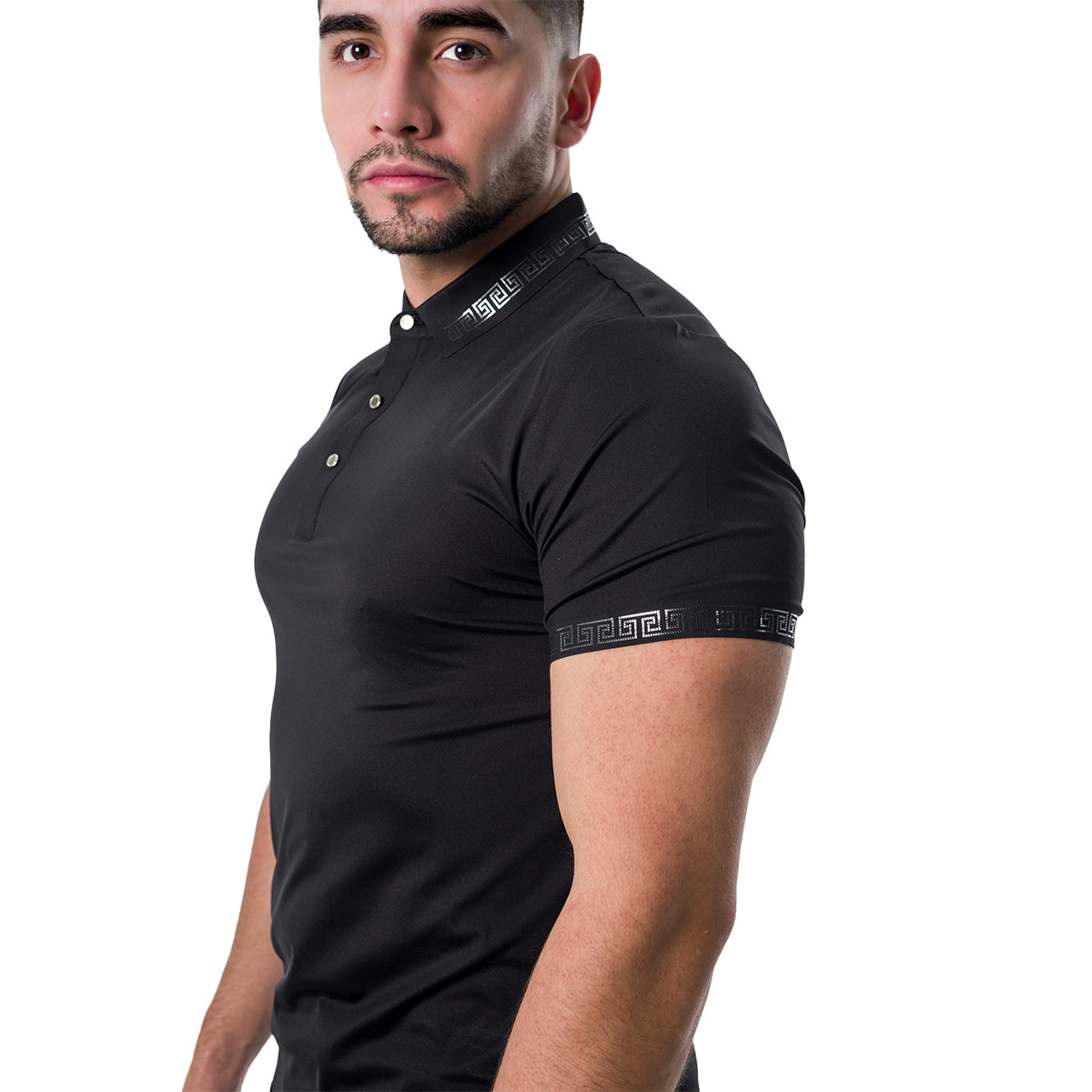 PLAYERA BAROCCO BLACK PS527BLACKSILVER
