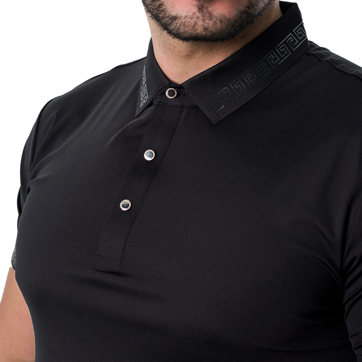 PLAYERA BAROCCO BLACK PS527BLACKSILVER