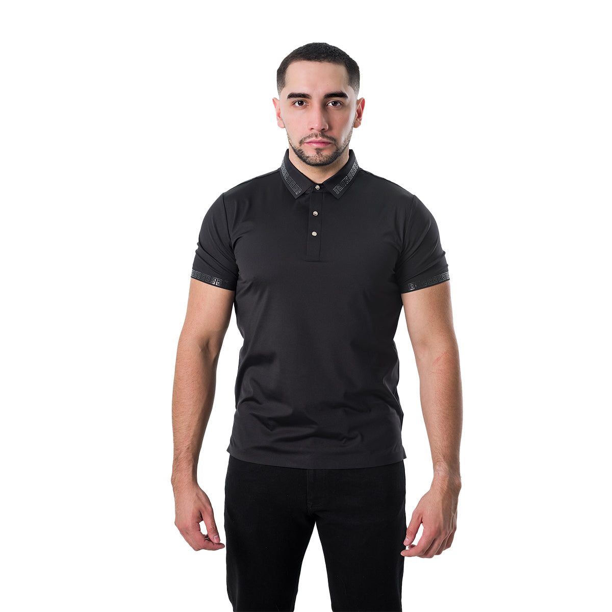 PLAYERA BAROCCO BLACK PS527BLACKSILVER