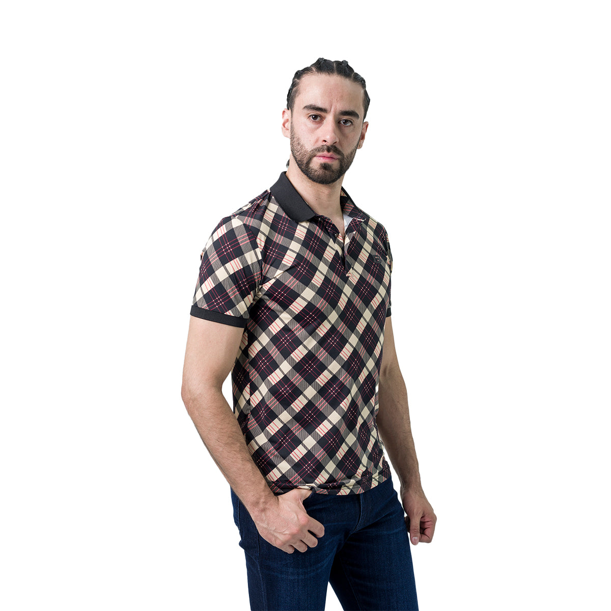 PLAYERA BARABAS 3PM01BLACKCREAM