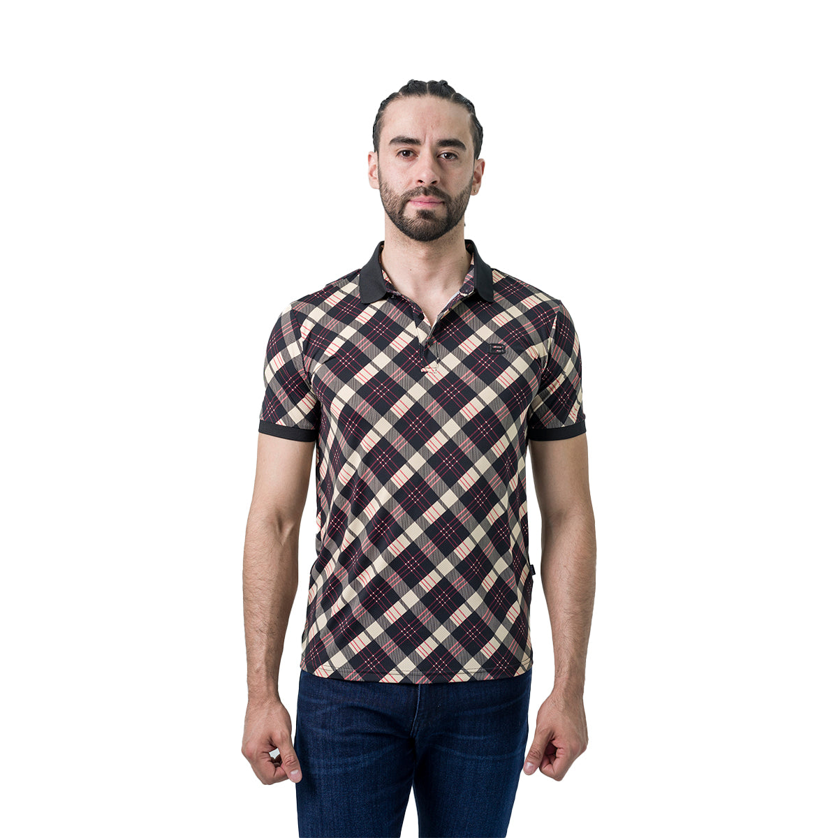 PLAYERA BARABAS 3PM01BLACKCREAM
