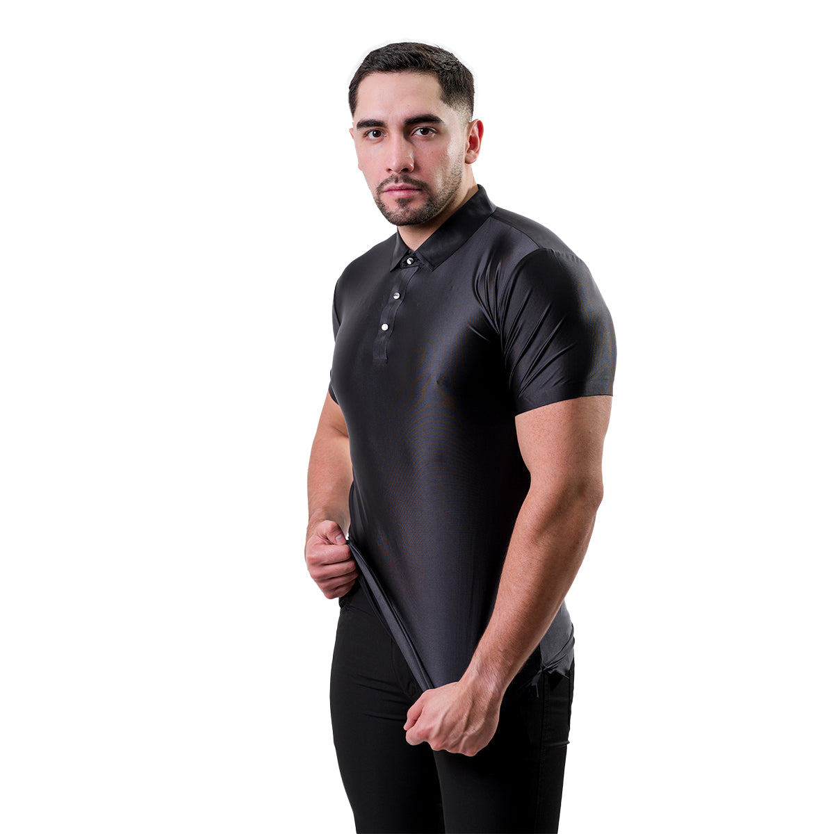 PLAYERA BAROCCO BLACK PS567BLACK