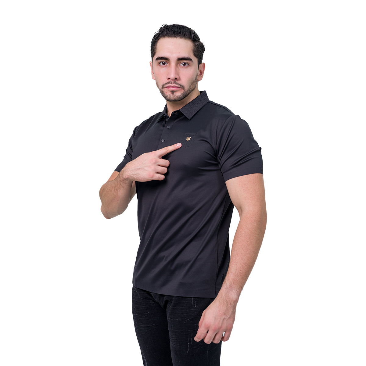 PLAYERA BAROCCO BLACK PS540BLACK