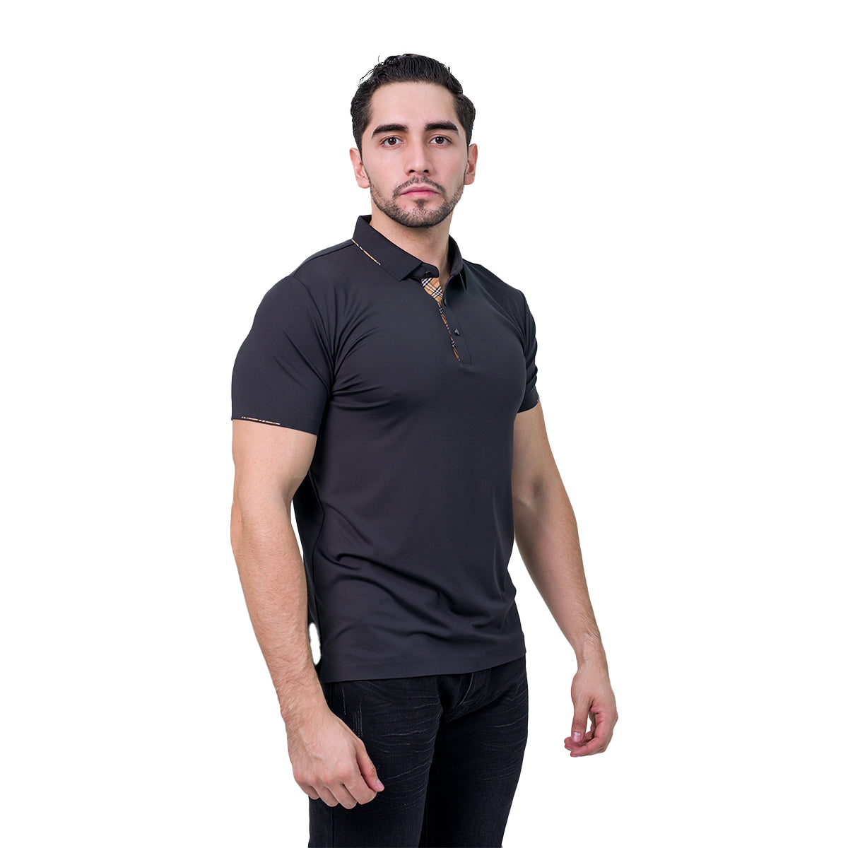 PLAYERA BAROCCO BLACK PS539BLACK