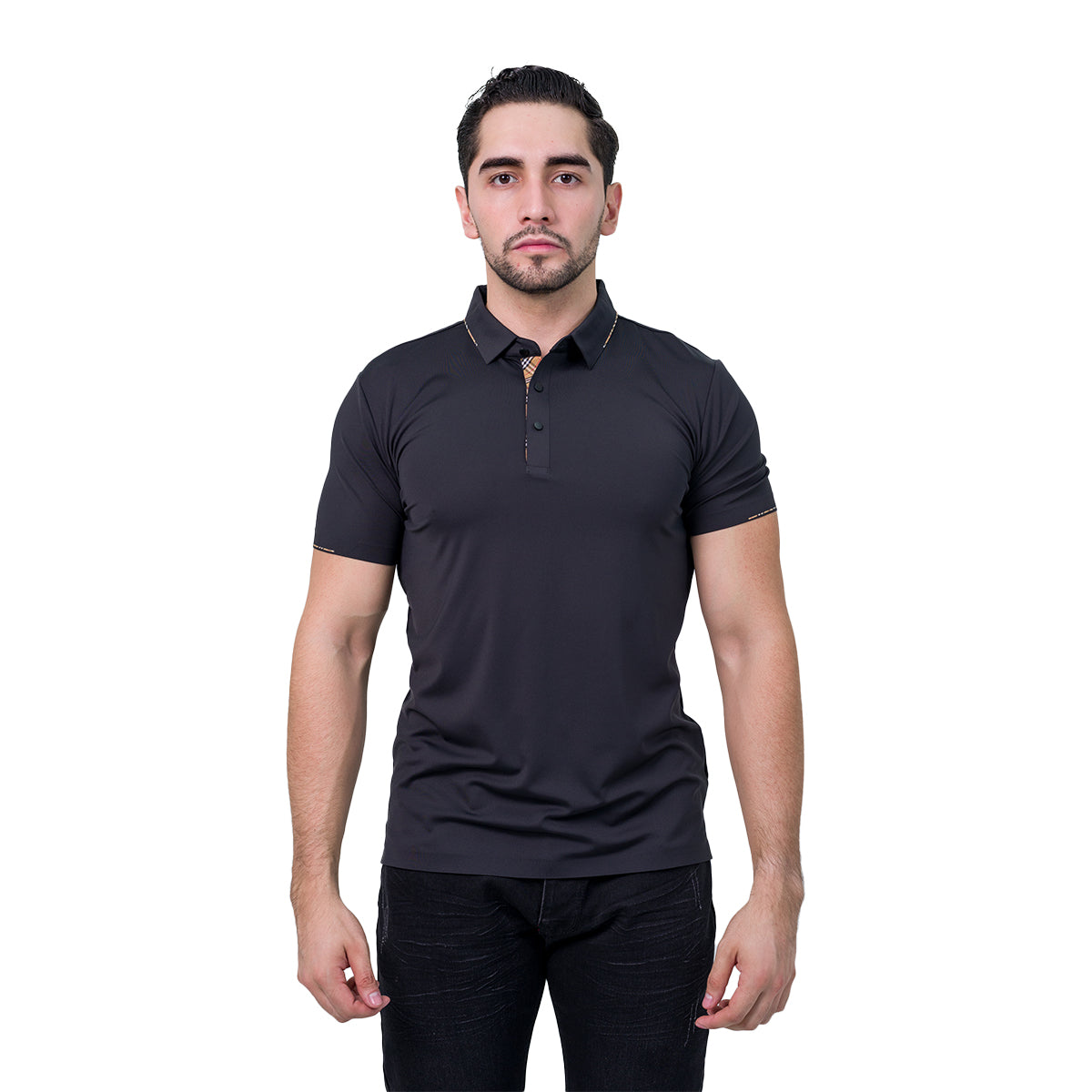 PLAYERA BAROCCO BLACK PS539BLACK