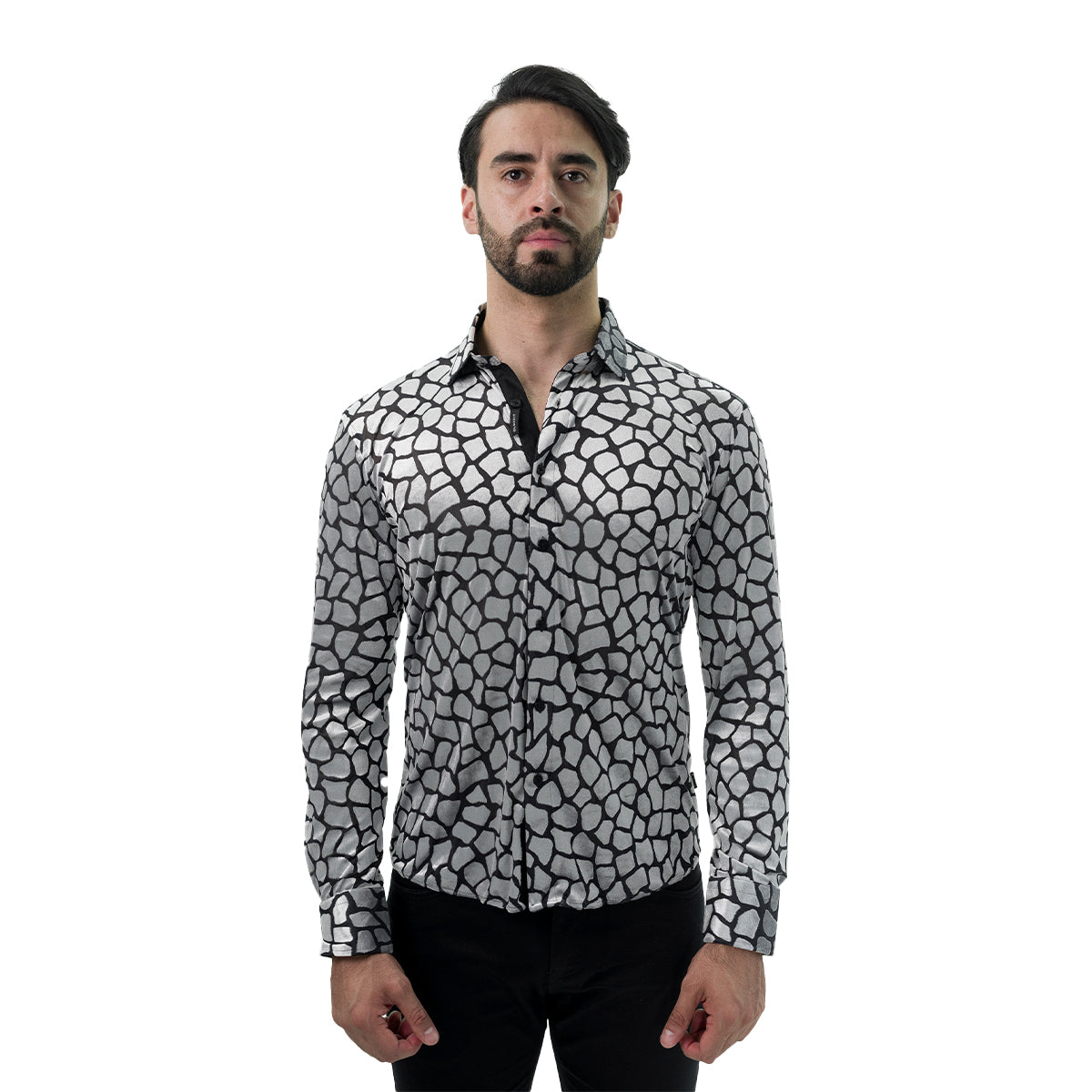 CAMISA MANGA LARGA BARABAS 2VSL12BLACKSILVER
