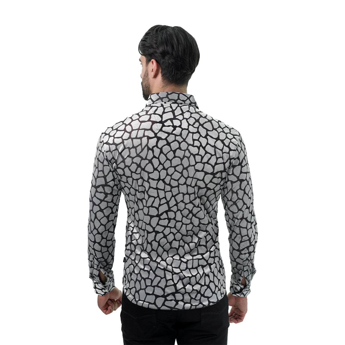 CAMISA MANGA LARGA BARABAS 2VSL12BLACKSILVER