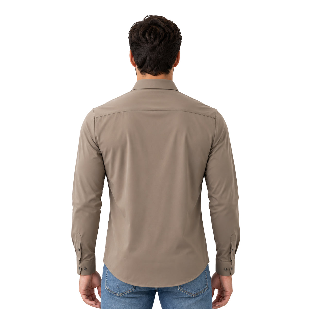 CAMISA PAVINI MANGA LARGA CAFE PVLS173CAFE