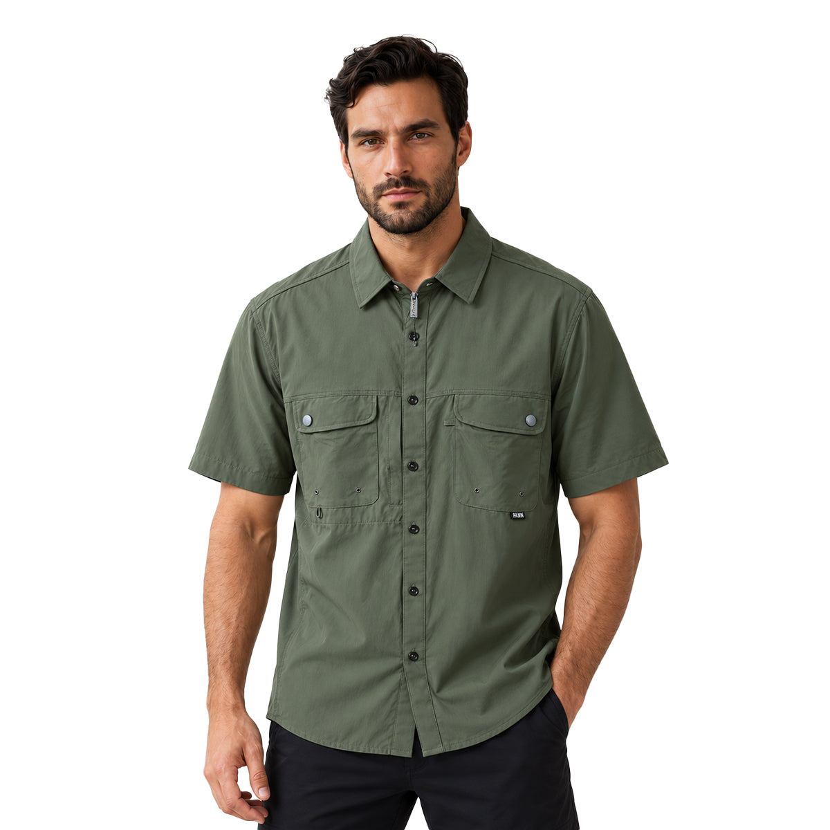 CAMISA PAVINI MANGA CORTA GREEN FS1520R08
