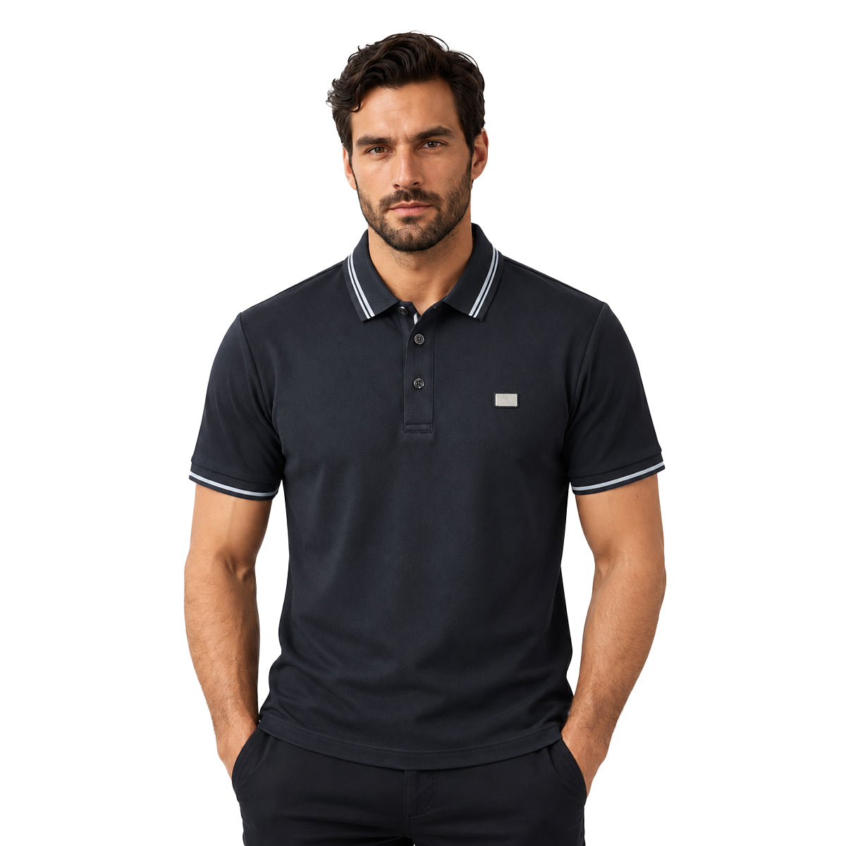 PLAYERA PAVINI BLACK P26065BLACK