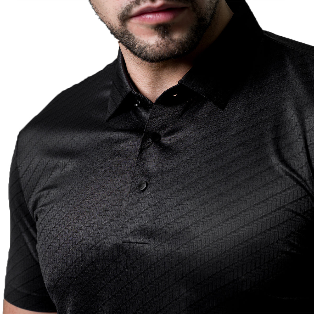 PLAYERA BAROCCO BLACK PS708BLACK